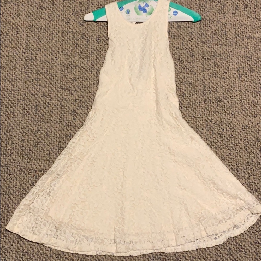 Abercrombie & Fitch White floral lace dress